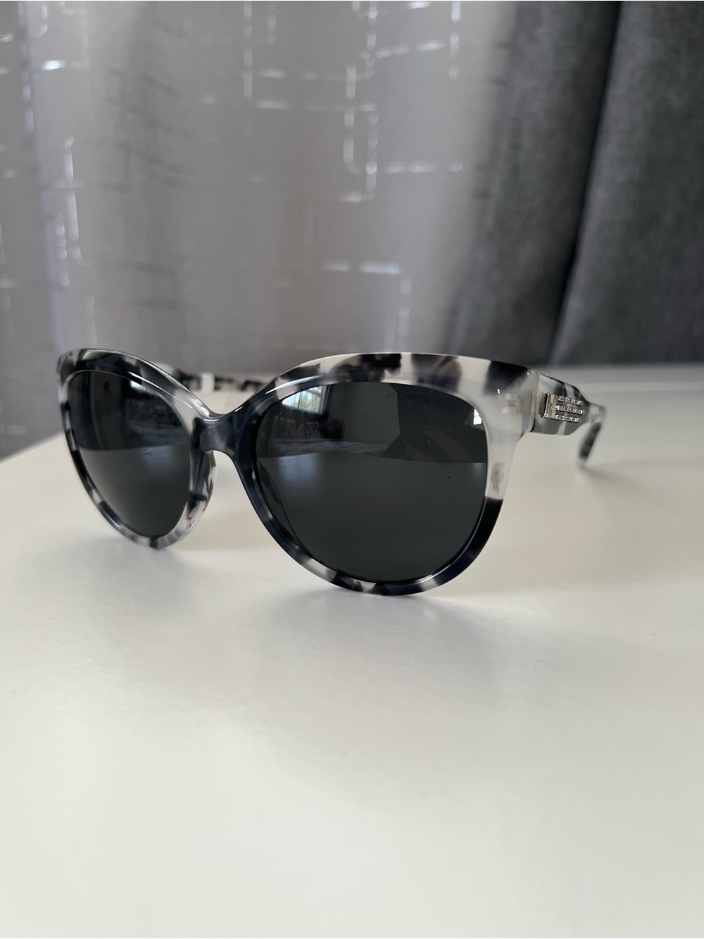Michael Kors Gray & Black Marbled Cat-Eye Sunglasses